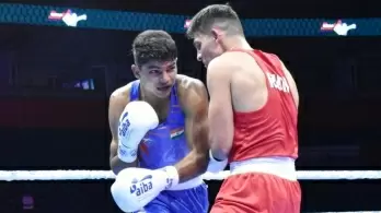 Nishant Dev makes impressive debut at Men's World Boxing